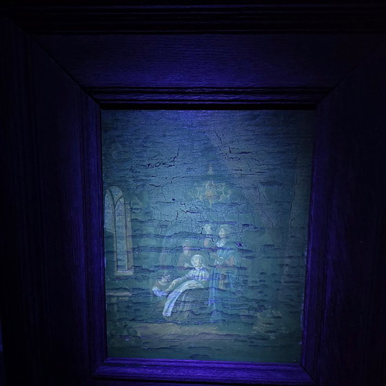 Image 1 of Dipinto antico da un'opera di Gerrit Dou, XVIII/XIX secolo