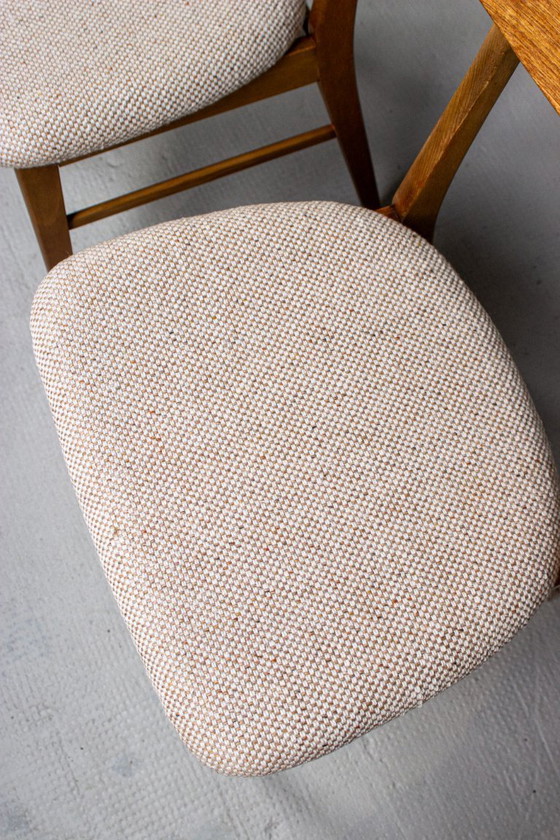 Image 1 of 4x Vintage teakhouten stoel Farstrup 210 Deens Mid Century