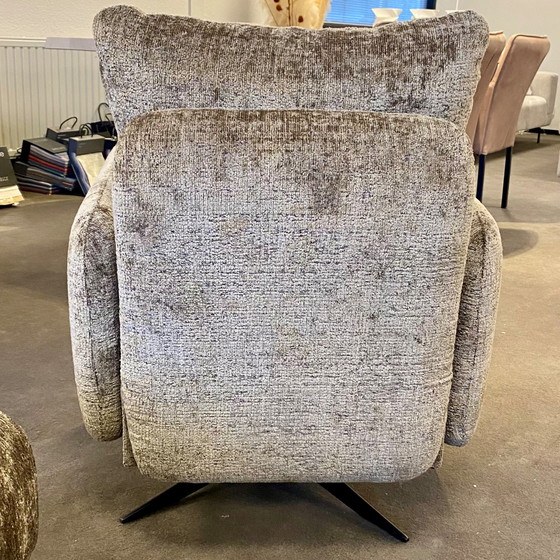 Image 1 of DN Design Yara swivel armchair with footstool