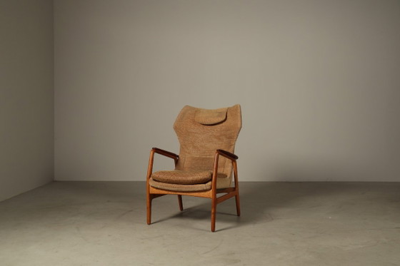 Arnold Madsen & Henry Schubell three-piece lounge set for Bovenkamp, 1960s – Seating area, Textile, Vintage (photo 11 of 16)