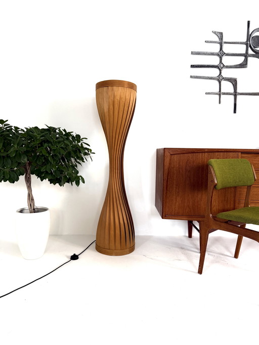 Vintage lamellen vloerlamp, Hans Agne Jakobsson ‘60