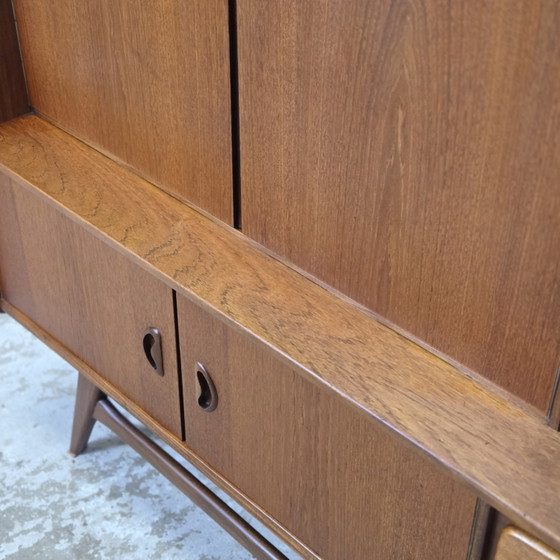 Image 1 of Louis van Teeffelen, Wébé vintage jaren 60 teak highboard