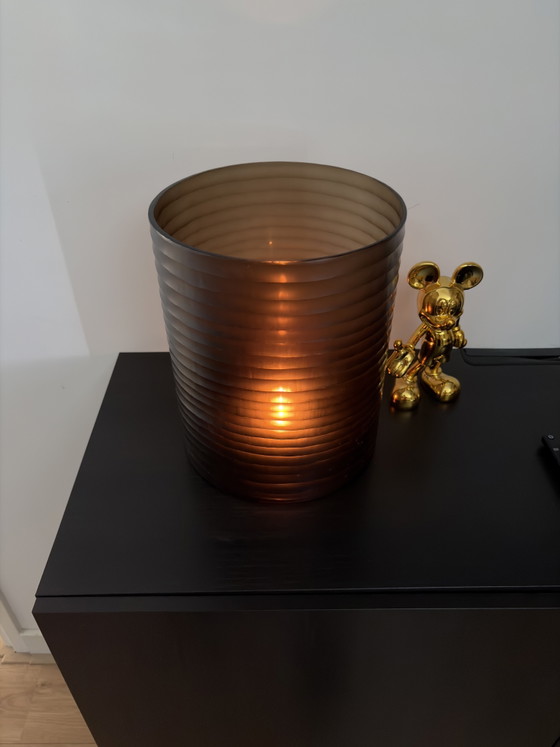 Eichholtz Hurricane Vanity Fair Hurricane Lamp Ø 24 X 30 Cm Amber Brown – Vases, Glass (photo 7 of 10)