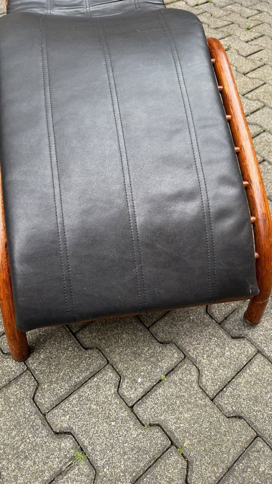 Image 1 of Chaise longue Flechtatelier Schütz Chaise longue en rotin des années 70