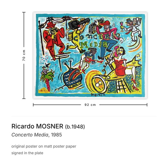 Ricardo MOSNER poster Concerto Media 1985 – Paper (photo 3 of 5)