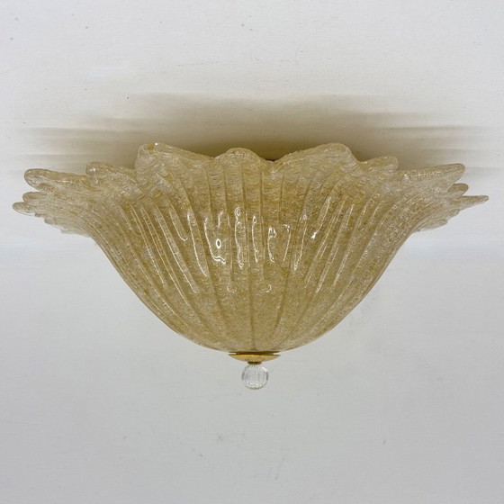 Image 1 of Plafonnier italien en verre de Murano, style années 1970