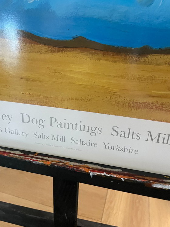 Image 1 of David Hockney,  Dog Paintings 43  Salts Mill 1995. 1853 Gallery Salts Mill Saltaire Yorkshire, copyright David Hockney, Printed 