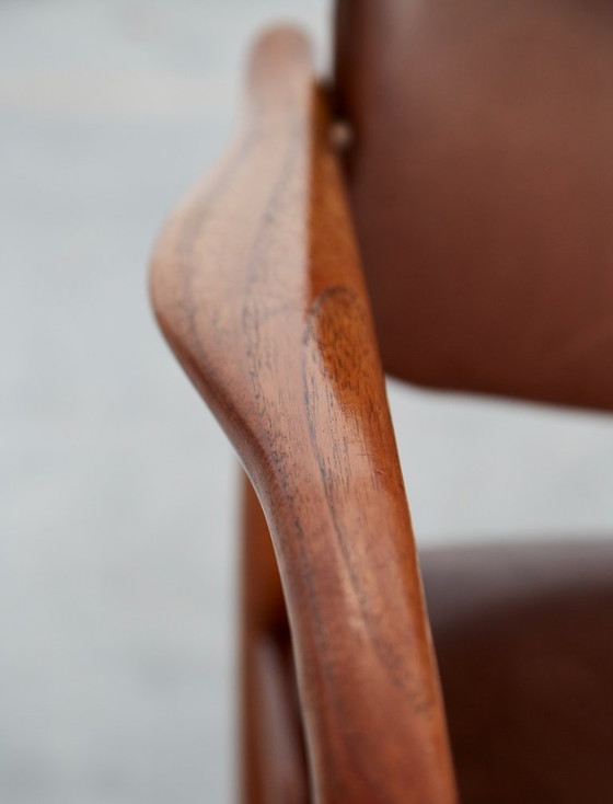 Image 1 of Sedia da capitano vintage in teak di Erik Buch per Ørum Møbler