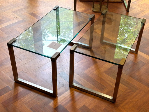 2x Ghyczy side table T53, 82x44cm, high 42cm