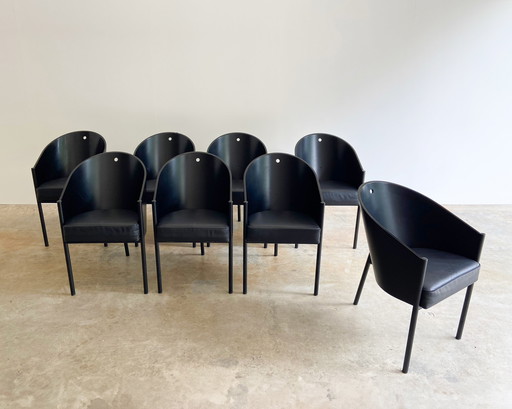 8X Costes Starck Eetkamerstoelen