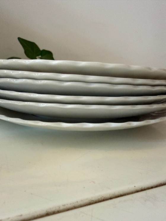Set of 6 porcelain pastry plates, Crockery, Pink (photo 6 of 6)