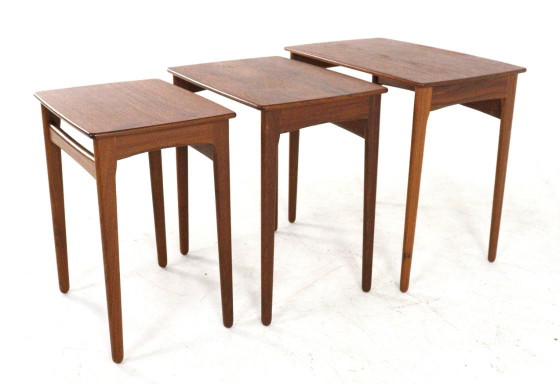 Svend Åge Madsen Nesting Tables Vintage Deens Teak – Svend Age Madsen, Bijzettafels, Wood (photo 19 of 22)