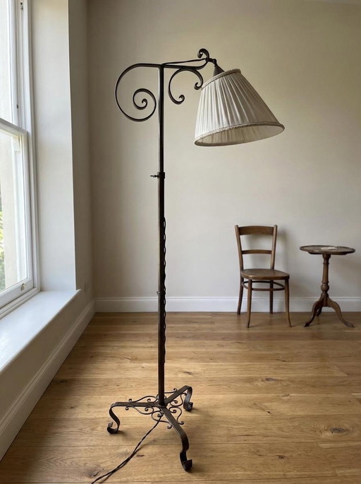 Wrought Iron Adjustable Floor Lamp