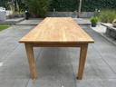 Prachtige hard houten tafel 2,50x1,00