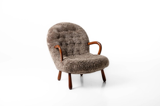 Zeldzaam paar Clam stoelen van Arnold Madsen voor Madsen & Schubell, Denemarken 1944 – Fauteuils (photo 6 of 11)