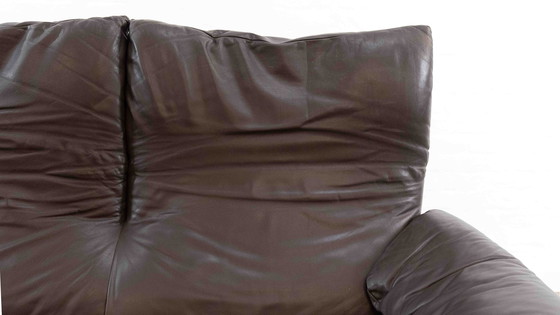 Image 1 of Cassina Maralunga 3-Sitzer-Sofa aus Leder von Vico Magistretti