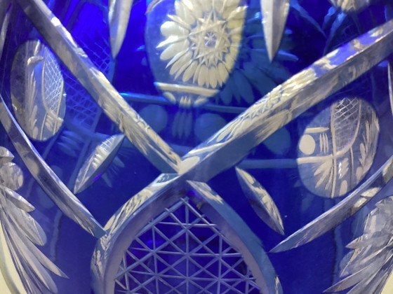 Art Deco Cobalt Glass Vase (photo 5 of 7)