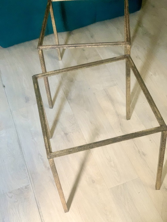 Two 40cm Table Legs - Attributed to Robert Thibier – Side tables, Iron, Metal (photo 8 of 18)