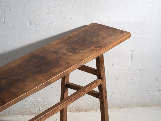 Antieke consoletafel van grenenhout – China, circa 1900 (photo 18 of 40)