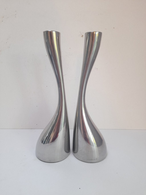 Belle paire de bougeoirs Nuance made in Denmark 