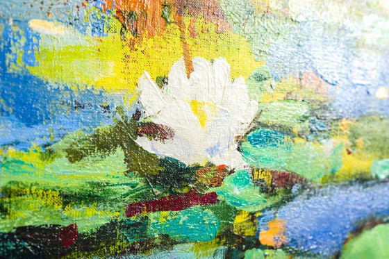 Image 1 of H.Hess, Ninfee, 1980, olio su tela