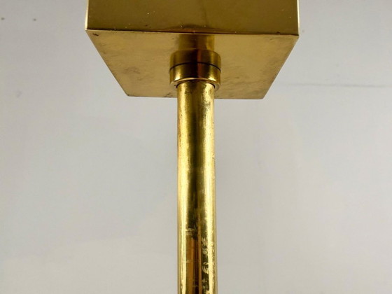 Image 1 of Lampada a sospensione/soffitto in ottone di Vereinigte Werkstätten, Germania, anni '70