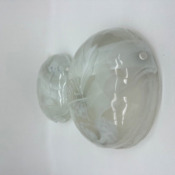 Image 1 of Paire d'encastrés hillebrand en verre de Murano, 1970