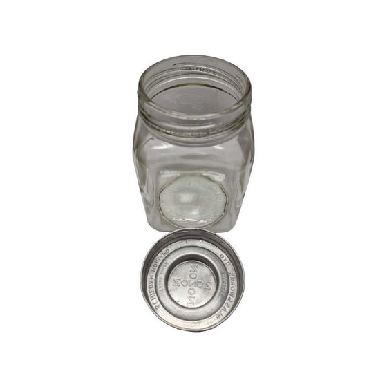 Image 1 of Antiguo tarro de tabaco de cristal Nozon, década de 1940/1950