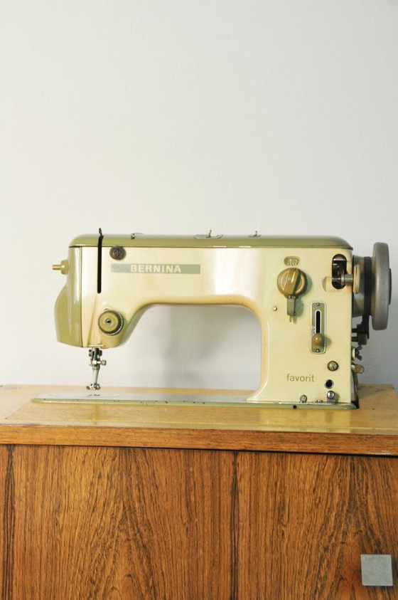 Image 1 of Bernina Favorit Mobili per cucire - Mobile in teak vintage degli anni '60/'70 mobile per giradischi