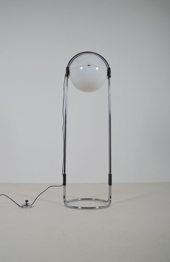 Image 1 of Zeldzame vloerlamp Coffee Bean door André Ricard voor Metalarte, jaren '70