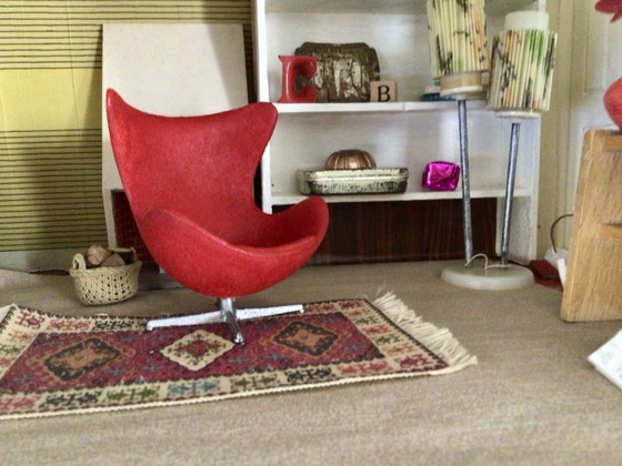 Vintage Miniature Arne Jacobsen Egg Chair – Decorative Objects, Metal, Other (photo 12 of 13)