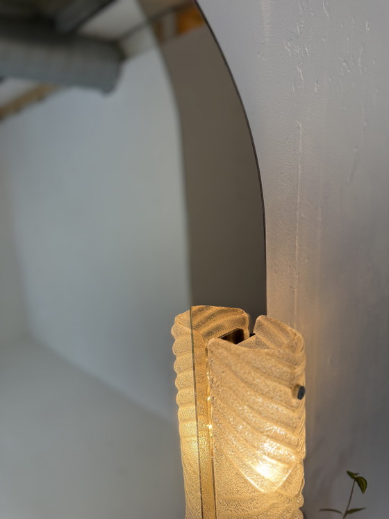 Image 1 of Vintage 2-tone mirror and Murano glass, Hillebrand '80