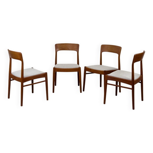 Teak Esszimmerstühle von Korup Stolefabrik, 1960er Jahre, 4er-Set.