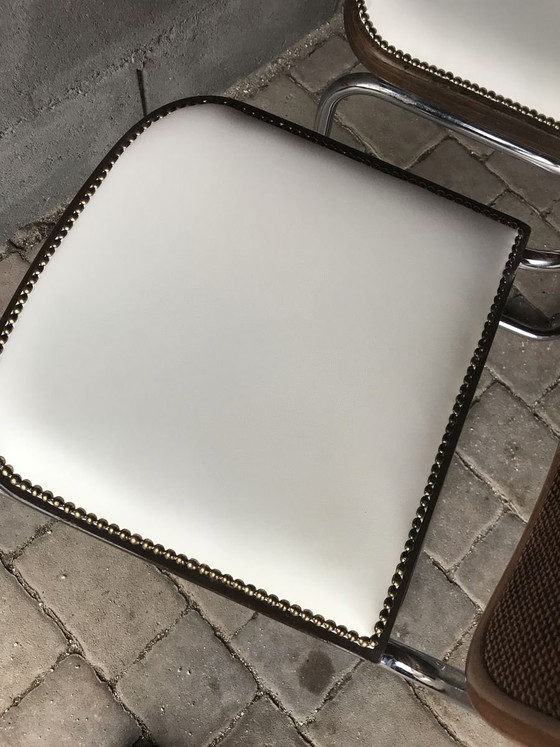 Mid-Century Modern Upholstered Chrome Dining Chairs, 1970s, Set of 4 – Mid Century Modern (photo 3 of 7)