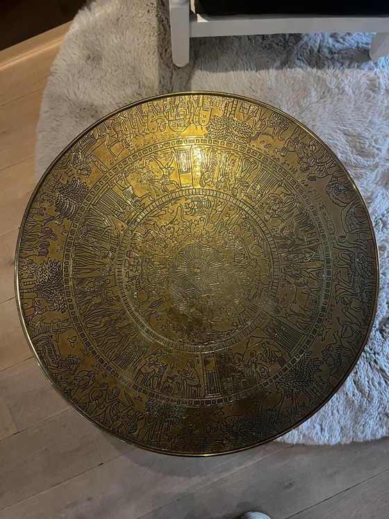 Tavolo da Fumatore Vintage Legno/Ottone – Tavolini, Wood, Brass (photo 4 of 13)