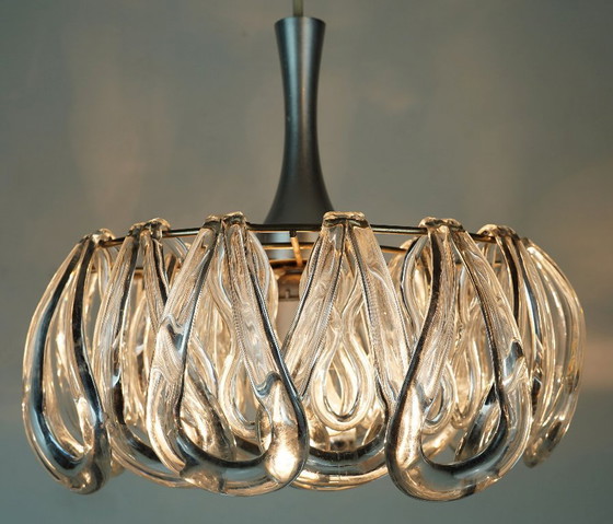 mid century PENDANT LIGHT with 24 acrylic elements 1960s 1970s space age hanging lamp – Pendant lamps (photo 4 of 11)