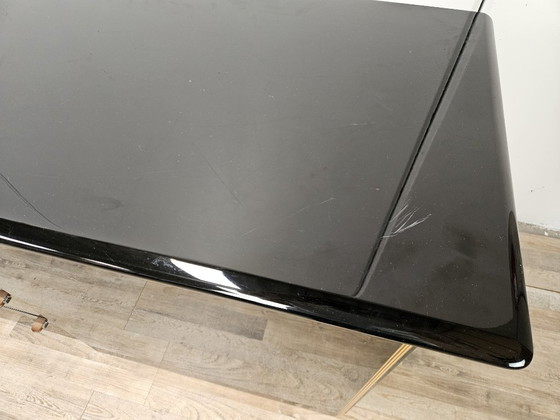 1970er Pierre Cardin Buffetschrank aus schwarz lackiertem Holz – Buffetschränke, Wood, Klassiek (photo 7 of 32)