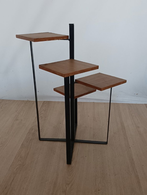 Sixties Plant Table – Metal, Wood (photo 8 of 10)