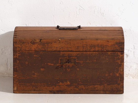 Antike Truhe mit dunkler Patina (ca. 1900) #3 – Aufbewahrungsschrank, Rustic (photo 31 of 40)