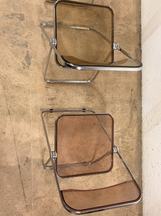 Image 1 of Plia stoelen van Giancarlo Piretti voor Anonima Castelli, jaren 70, set van 4