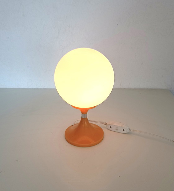 Image 1 of Sixties Space Age Lamp in Orange