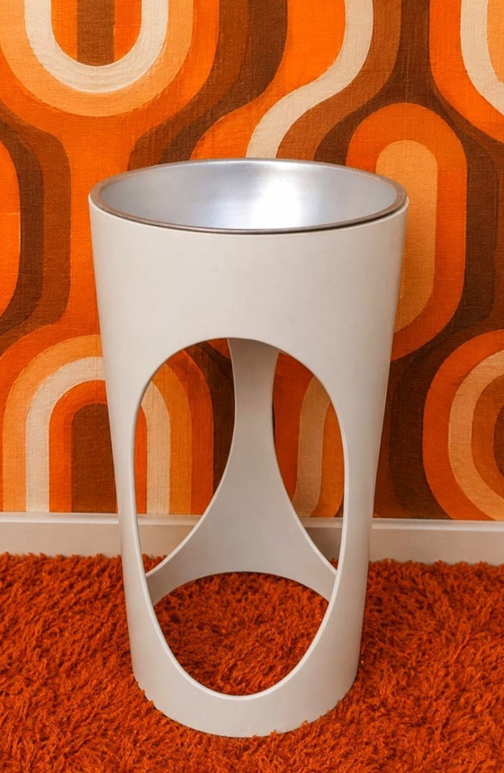 Image 1 of Space Age Ashtray Column Planter Fruit Bowl Unique