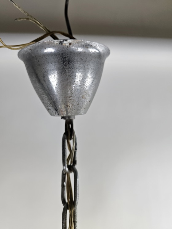 Chandelier Pendant Lamp Italian Murano Glass – Metal (photo 8 of 9)