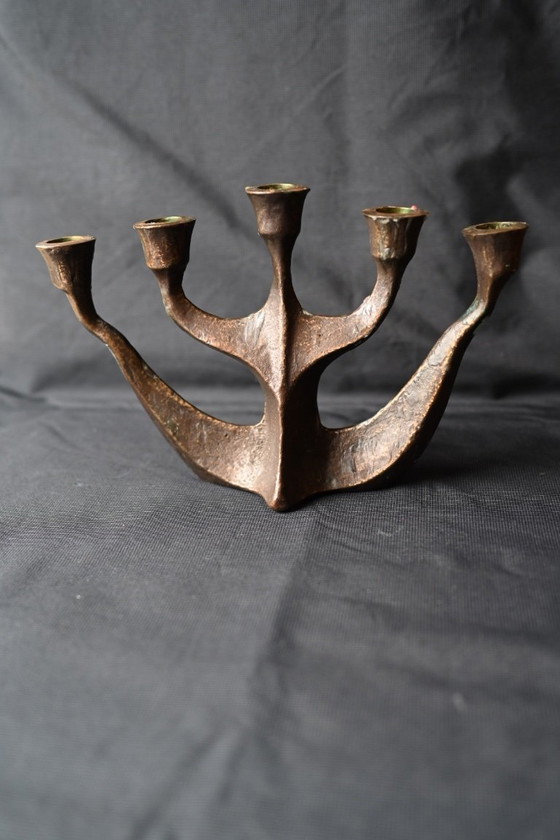 Image 1 of Horst Dalbeck - Brutalist candlesticks - 1960s - Guild of Crafts