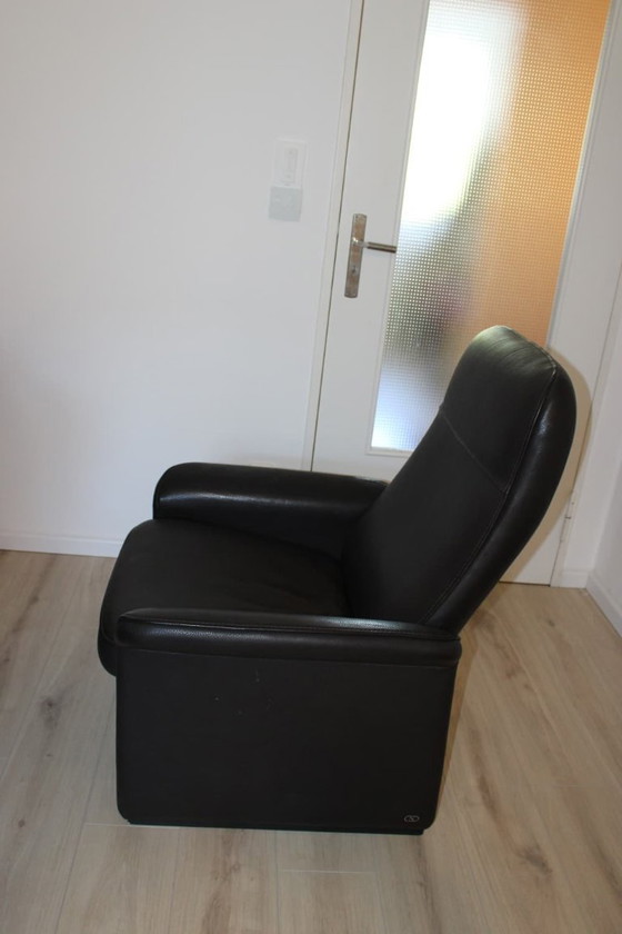 Image 1 of De Sede DS-55 fauteuil met bijpassende voetenbank
