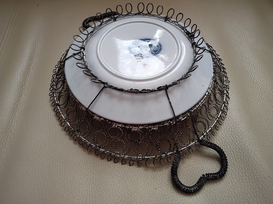 Image 1 of Villeroy &amp; Boch Timor Piatto/Cestino orientale antico, circa 1900