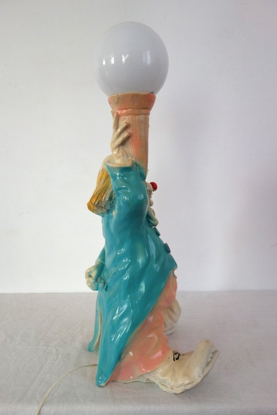 Large 1980s Ceramic Clown Lamp – Table lamps (photo 2 of 12)