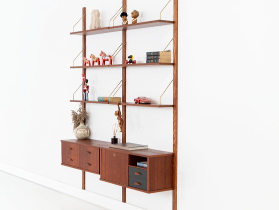 Teak modular shelving unit, Danish design, 1960s, made in Denmark – Bookcases, Wood (photo 3 of 22)
