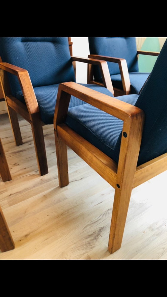 Image 1 of Midcentury fauteuil teak Deens design vergaderstoel 6 stuks 