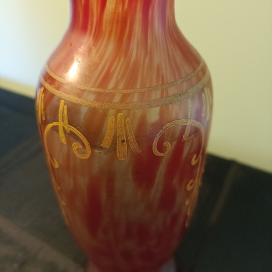 Image 1 of Authentieke Art Nouveau Vaas getekend  "Leg" – François-Théodore Legras – ca. 1910